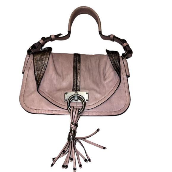Francesco Biasia Handbags - Francesco Biasia Small Pink Leather Shoulder Bag